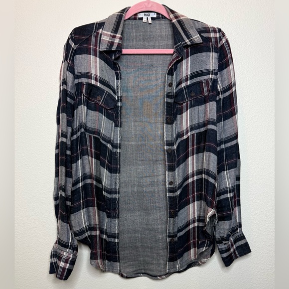 PAIGE Tops - PAIGE Multicolor Plaid Shirt